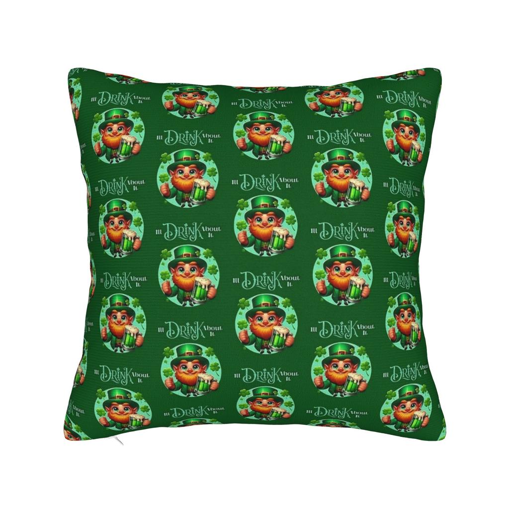 Saint St Patricks Day Pillow Cover Design Cushion Cover Cute Funny Pillow Case For Sofa Bedroom Home Decor