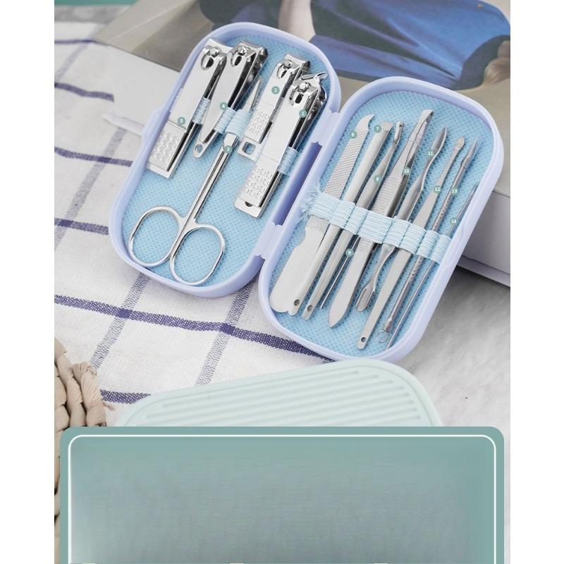 Exquisite 14-piece Nail Clipper Set, Household Nail Clipper Combination, Dead Skin Removal Set.
