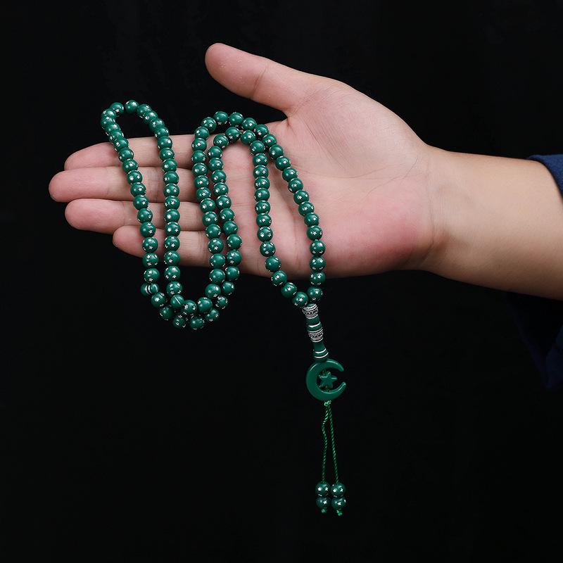 Middle Eastern Style Islamic Prayer Beads: 99-Bead Rosary Bracelet