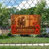 "Never Forgotten" Iron Plaque - 30x20cm Memorial Sign for Historical Remembrance