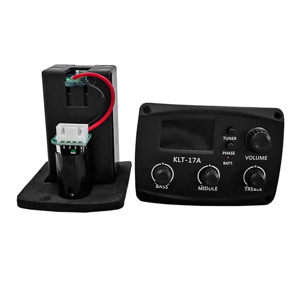 Acoustic Guitar Pickup Folk Classical Guitar Pickup LCD Display with 4-band EQ for Folk Guitar