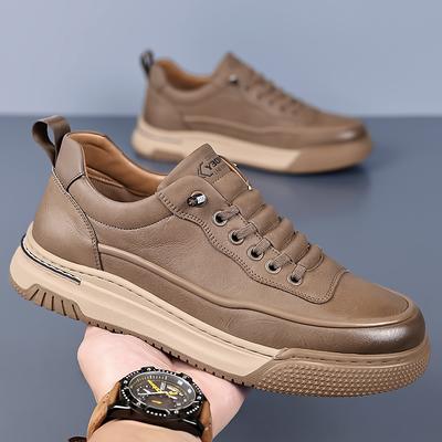 Fashion Men Casual Leather Shoes2024New Luxury Brand Genuine Leather Walking Shoes Outdoor Flat Designer Sneakers Tenis Masculino Shoes