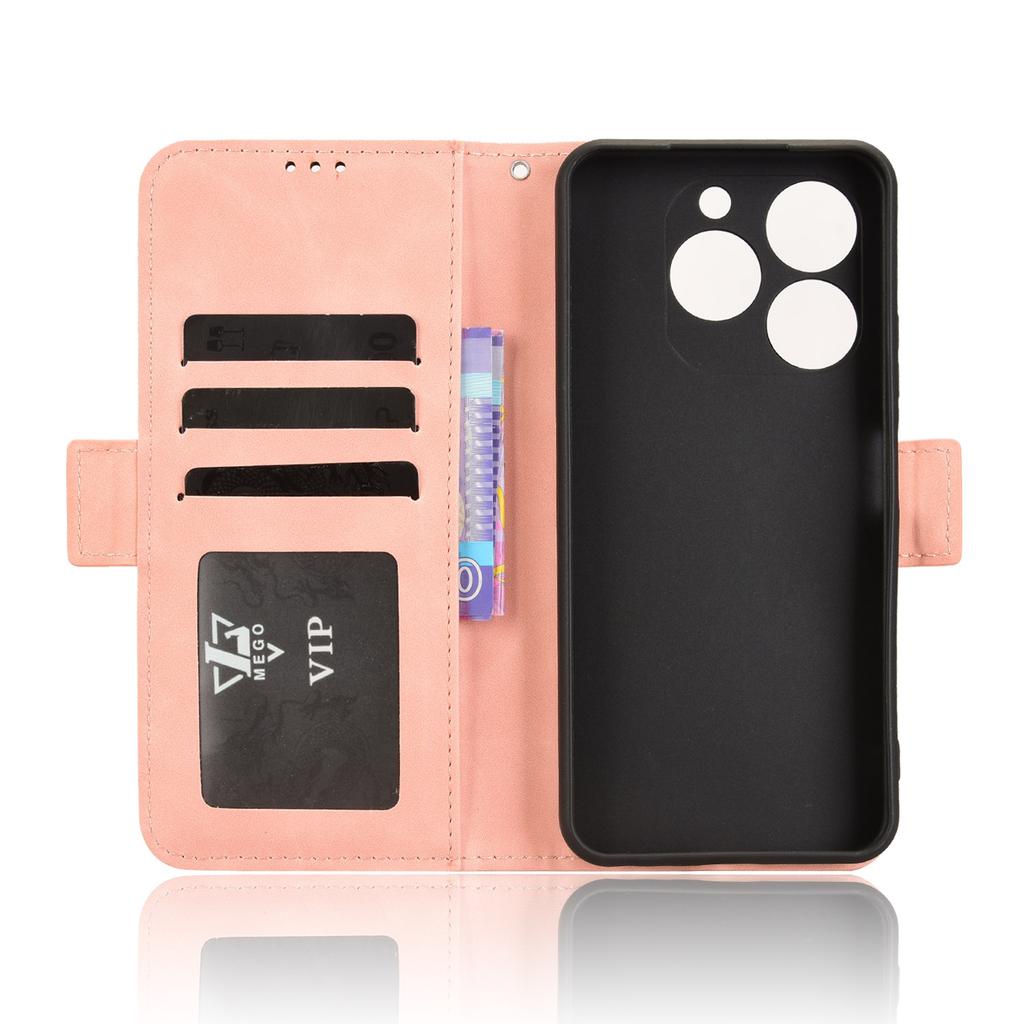 For itel Zeno 10 4G Leather Case Phone Wallet Cover with Multiple Card Slots