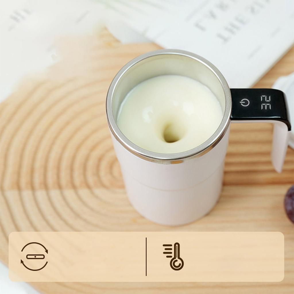 Intelligent Temperature Measurement Magnetic Automatic Stirring Cup Electric Portable Coffee Cup Milkshake Cup Fitness Protein Shake Powder Cup
