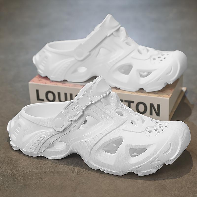 Men's Slippers Summer Sandals Soft Sole Men's and Women's Indoor Walking Beach Shoes