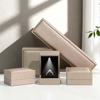 LED Light Jewelry Display Storage Box PU Leather Bracelet Ring Necklace Organizer  Wedding Gift