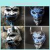 Halloween Demon Warrior Hannya Horror Latex Full Face Mask Cosplay Prop