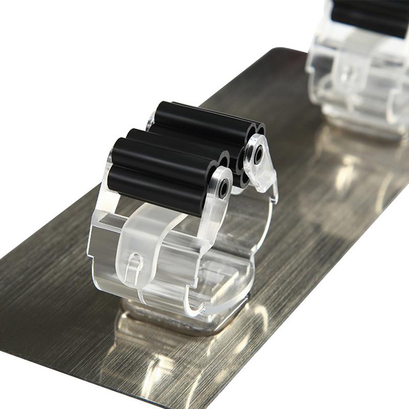 1/2/5pcs Multi-purpose Hooks Kitchen Bathroom Strong Hook Adhesive Wall Mounted Mop Organizer Holder Rackbrush Broom Hanger Hook