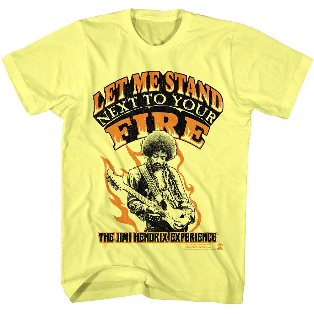 Jimi Hendrix Let Me Stand Next To Your Fire Men T Shirt Rock Band Music Merch XXL