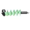 Ice Auger Drill Bit 8 Inch Diameter 28 Inch Long Carbide Nylon Floatable Ice Fishing Drill Bit with Adapter