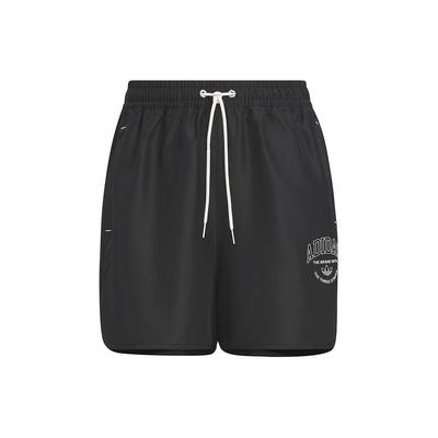Originals Letter Print Drawstring Sports Woven Shorts Women Bottoms Black IW6292
