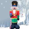 Inflatable Toy Soldier Nutcracker Christmas Inflatable Model Luminous Inflatable Model Christmas Atmosphere Decoration Model