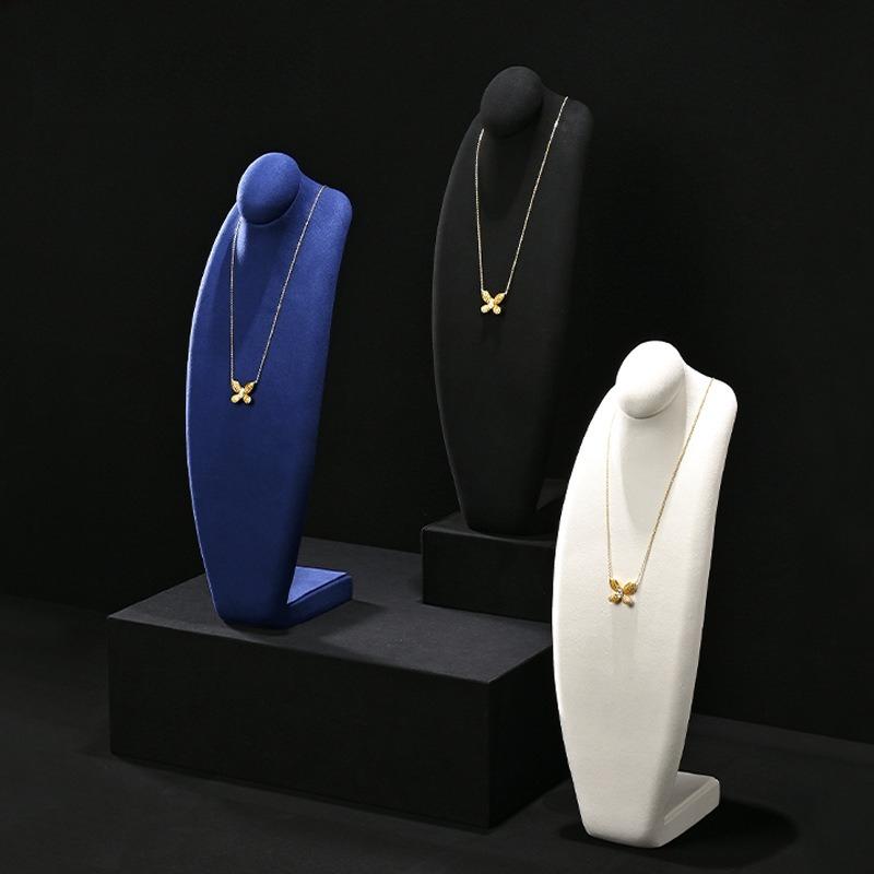 Premium Jewelry Display Stand Luxury Necklace Pendant Bust Counter Showcase Props
