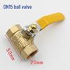 4-Point Yellow Natural Gas Ball Valve with Fine 3-Way Stem