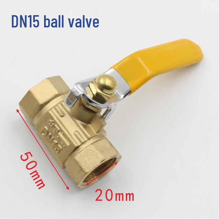 4-Point Yellow Natural Gas Ball Valve with Fine 3-Way Stem