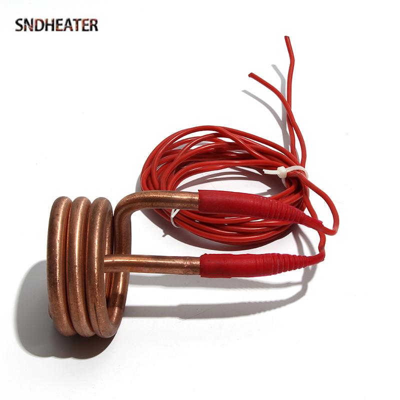 SNDHEATER 220V/380V Electric Circular Water Distilling Heater 2.5KW/3KW/4.5KW Spiral Boiling Heating Element 80*140mm for Bucket