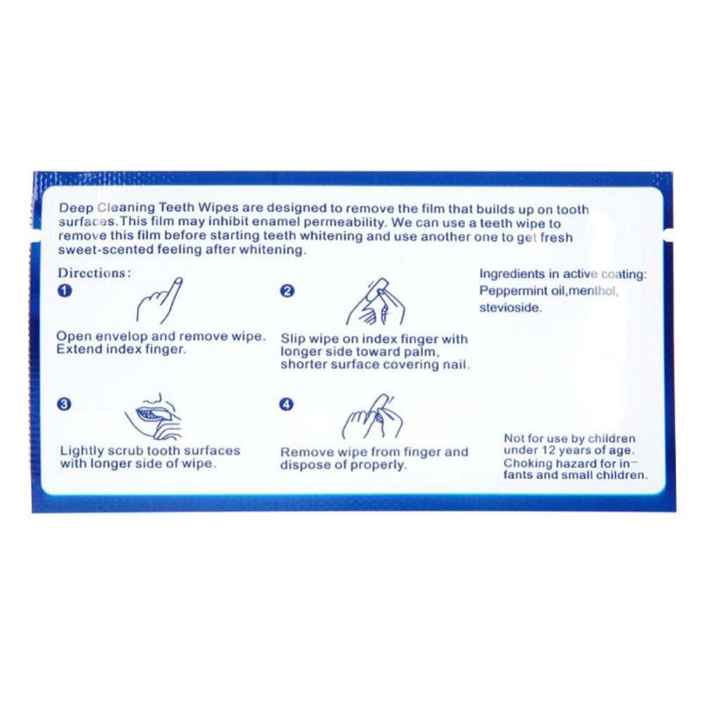 50 pz Salviette Monouso Spazzolino Orale Dito Per Pulizia Profonda Salviette Dentali Cura Orale