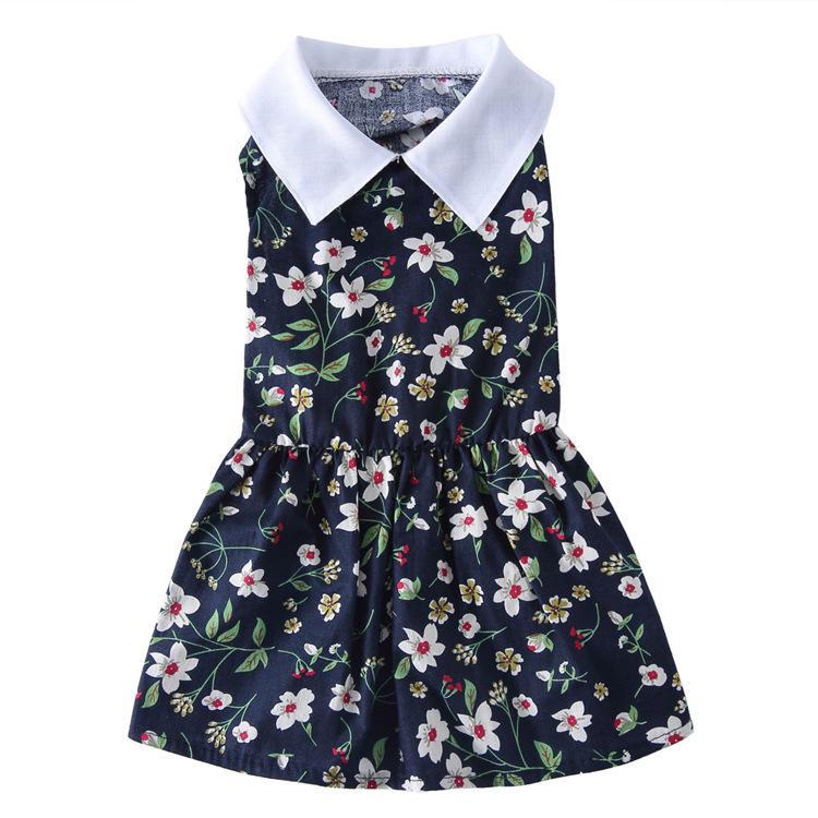 Summer Floral Mesh Dog Dress - Sunflower Skirt for Pets