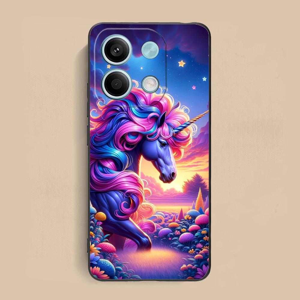 

Fantasy Unicorn Mobile Phone Case for Xiaomi Redmi 15 14 13 12 A5 3 2 1 C Plus 4G 5G Colorful Printing Cover Cover Pretty Luxury redmi 15
