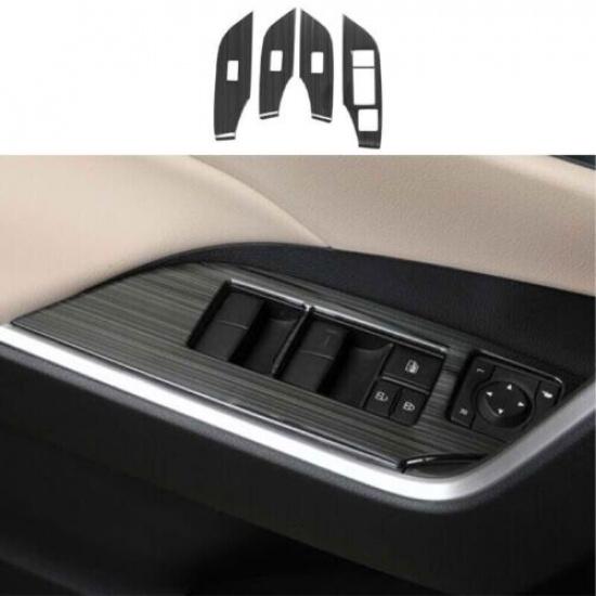 For Toyota RAV4 - Glass Window Lifting Titanium Black Panel Decoration