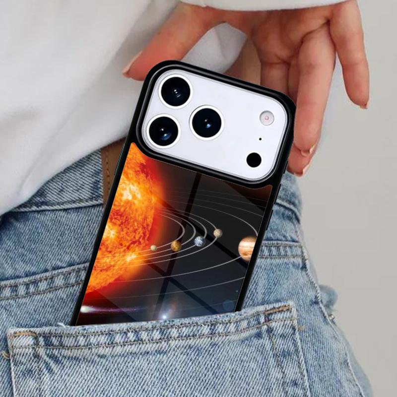 Space Planets Solar System soft Phone Case for iPhone 17ProMax 12 13 14 15 16e 17 Pro Max Plus Air Cover