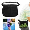 Tennis Ball Holder Pickleball Ball Wasit Pouch Large Capacity Zipper Tennis Ball Carrying Bag Travel Pocket Durable