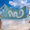 Microfiber Beach Towel | Quick Dry, Lightweight, Modern Snake Print Design | Great For Beach And Outdoor Activities, Beach Towel
