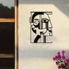 Picasso Cubism Metal Wall Art Laser Cut Iron Sculpture Black White Abstract Geometric Design Modern Art for Living Room Gallery Office Gift
