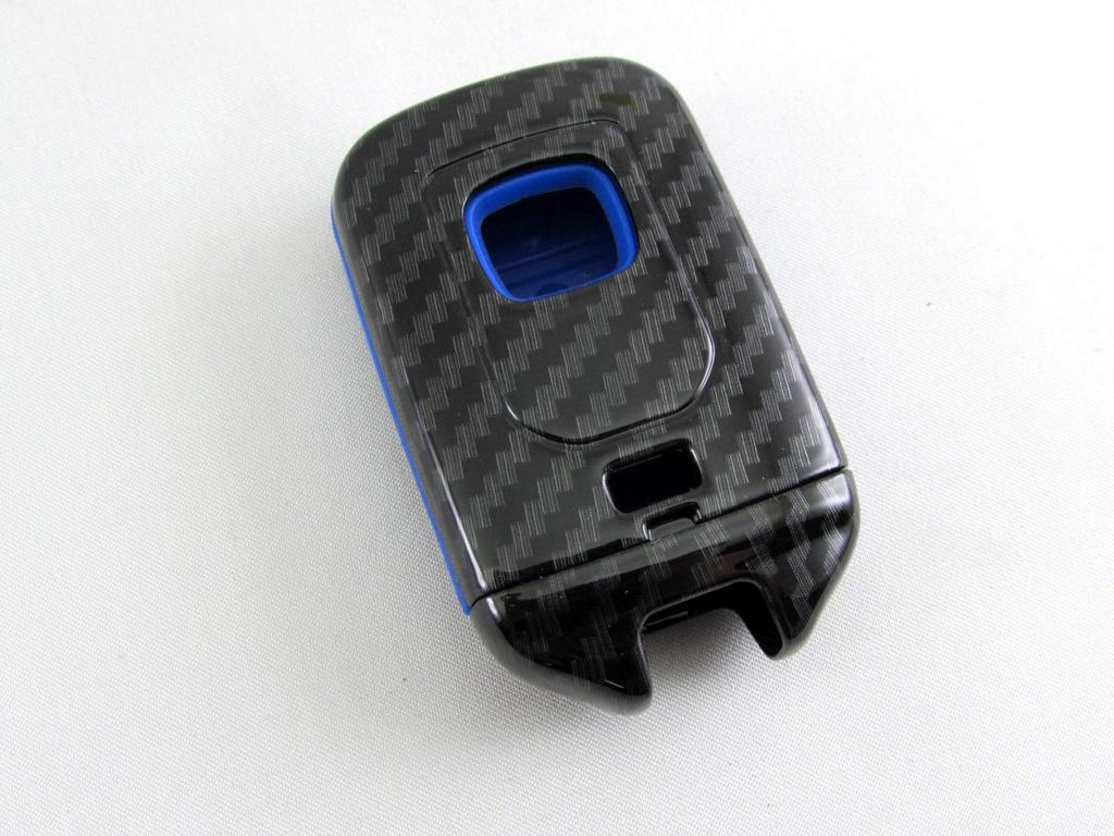 BRIGHTZ Carbon Fiber Smart Key Case for Honda Odyssey Hybrid Blue Fits Honda Odyssey Honda Honda Smart Key (RC4) - [KEY-CASE-034] - Hybrid, Odyssey,