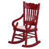 1:12   Miniature Furniture Wooden Rocking Chair for Dolls House Decor Toys (White)
