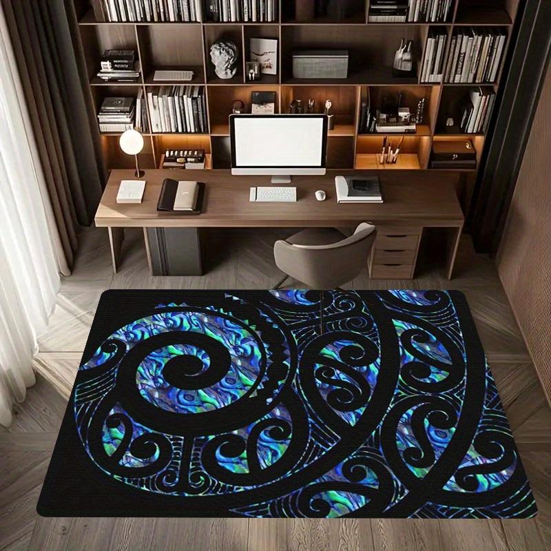 Ethnic Style Carpet For Living Room, Bedroom And Kitchen - Printed Floor Mat, Easy To Clean, Flannel Rug Home Decoration