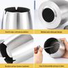 Thickened Stainless Steel Ashtray with Lid for Home, Cafe, or Hotel
