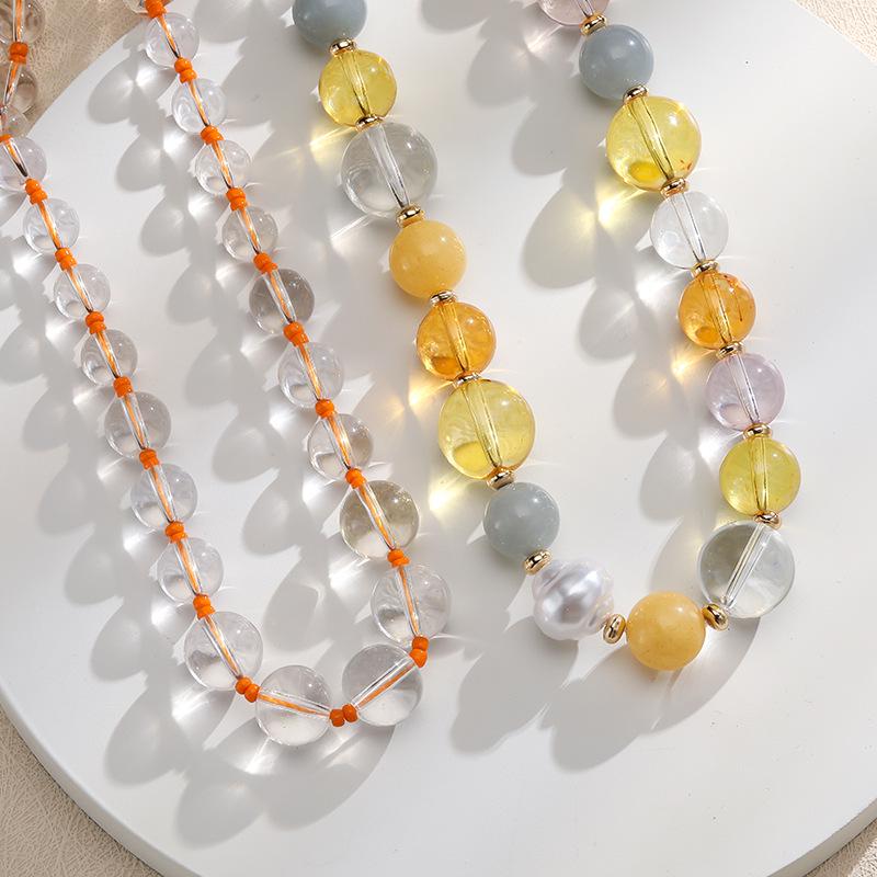 Kenjie Été Vente Chaude Collier Coloré en Perles de Verre pour Femmes - Mode & Design Original