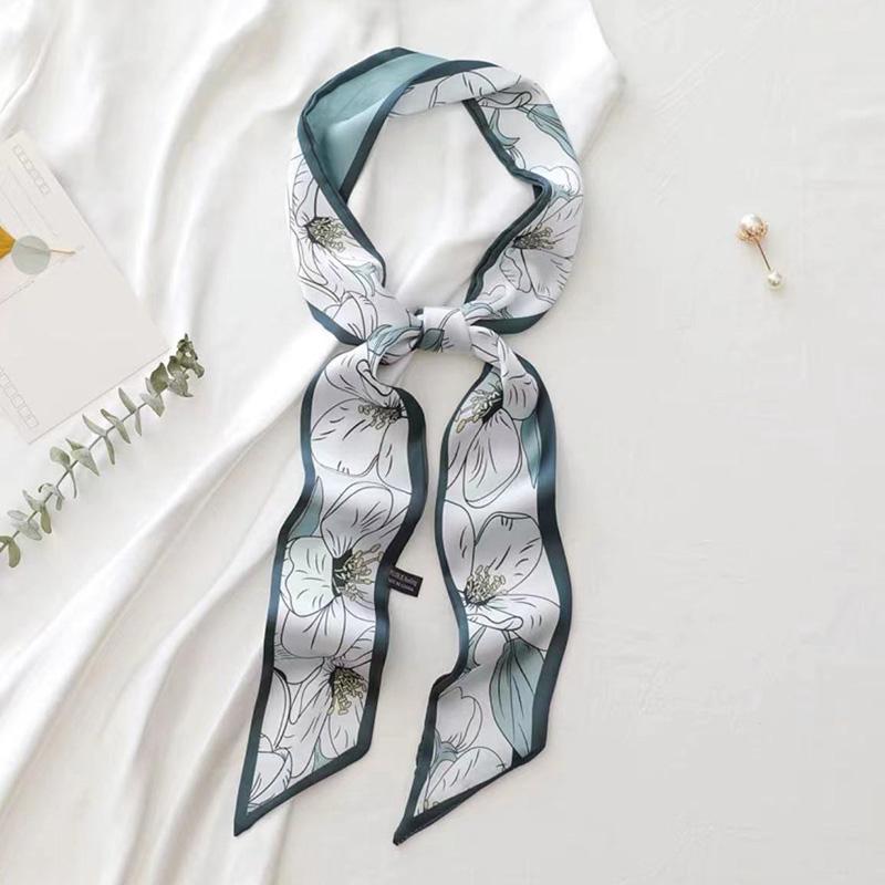 Women Casual French Style Flower Printed Hair Band Headwear
