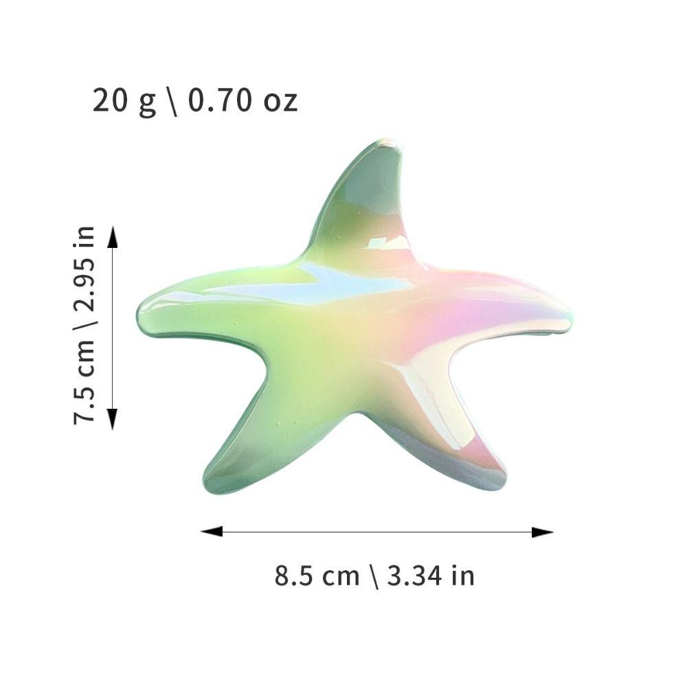 Gradient Color Girl's Hair Clip Ocean Headwear New Starfish Hair Claw Clips  Headdress