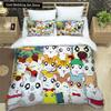 3D Printing Cartoon Lovely Hamtaro Bedding Set Duvet Cover Pillow Set Birthday Gift Children Quilt Cover Bedding Home Textiles