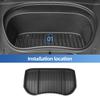 Smabee Left Drive for for Tesla Model 3 Highland 2024-2026 LHD TPE Car Floor Mat Trunk Liner Rear Trunk Pad Accessories Black