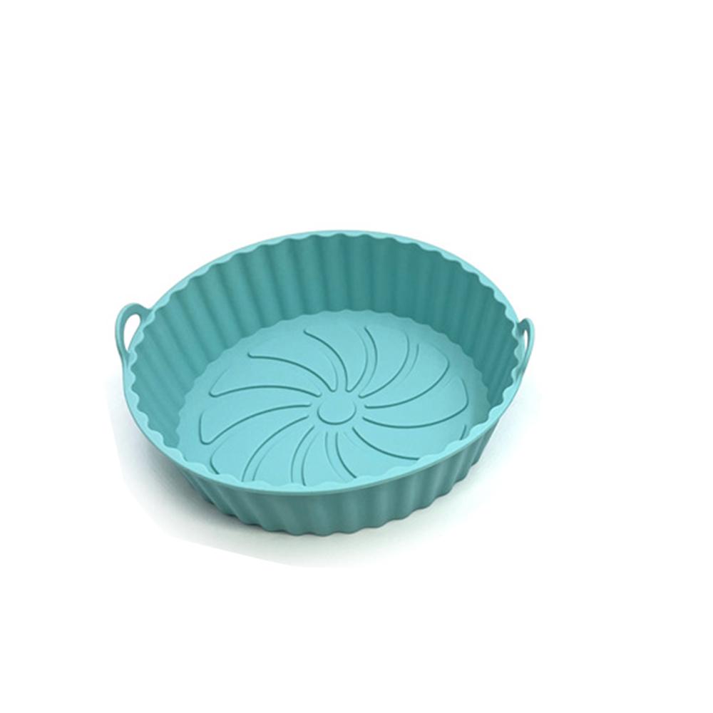 1pc Silicone Air Fryers Oven Baking Tray Pizza Fried Chicken Airfryer Silicone Basket Reusable Airfryer Pan Liner Accessories