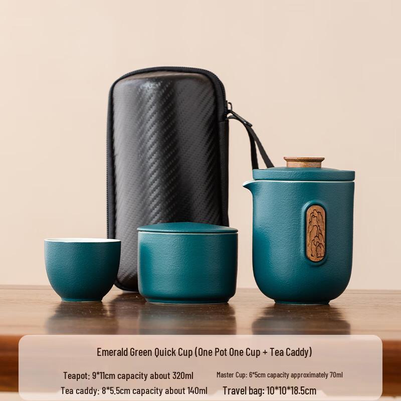 WoDing JianShan Portable Travel Ceramic Tea Set