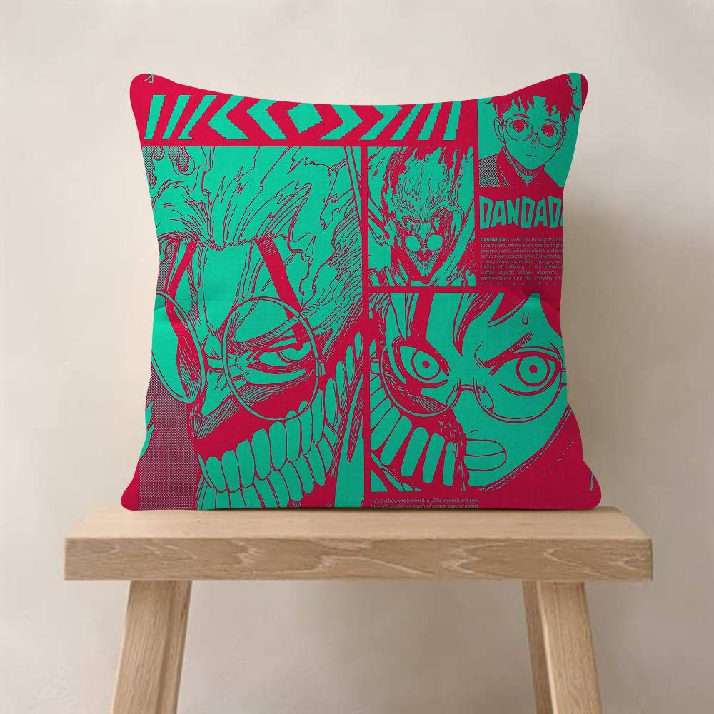 Anime DDandadan Characters Pillow Gift Home Office Decoration Bedroom Sofa Car Cushion Cover Case 45x45