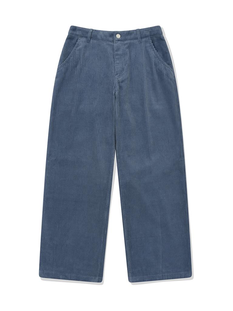 COVERNAT WOMAN Corduroy Wide Pants Blue