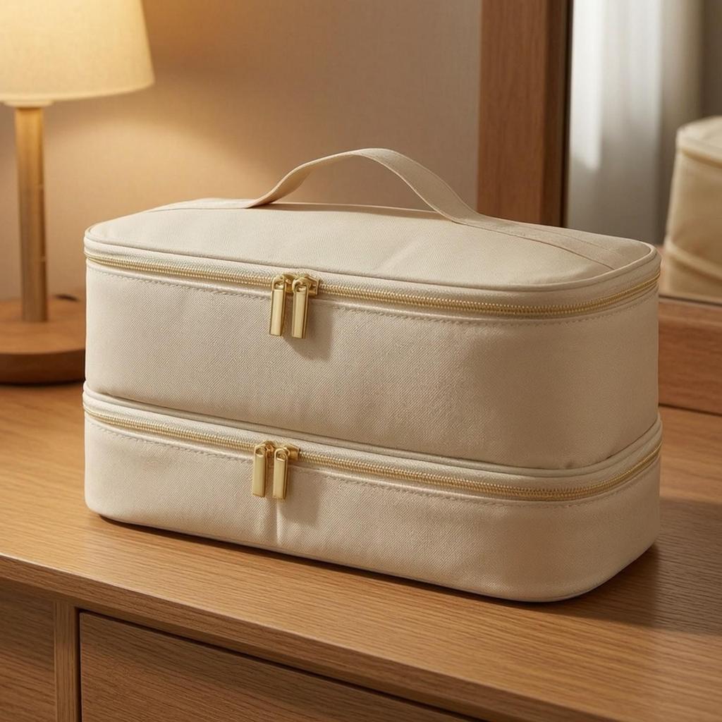 Hair Dryer Storage Bag Water-Resistant Double-Layer Organizer Padded