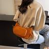 Women's bag Multi-pocket locomotive bag Super fire Solid color Spice girl Versatile armpit bag