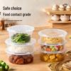 Jiwanggu 2000ml Disposable Food Containers with Clear Flat Lids (90 Sets)