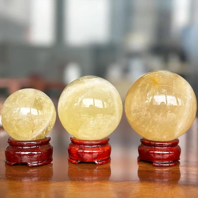 Natural Stone Cintrie Crystal Round Ball Beads Reiki Polishing Massage Ball Reiki power Living Room Decoration Crafts 118