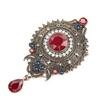 Fashion Bohemian Brooch Alloy Gemstone Set Christmas Gift Banquet Wedding Dress Accessories