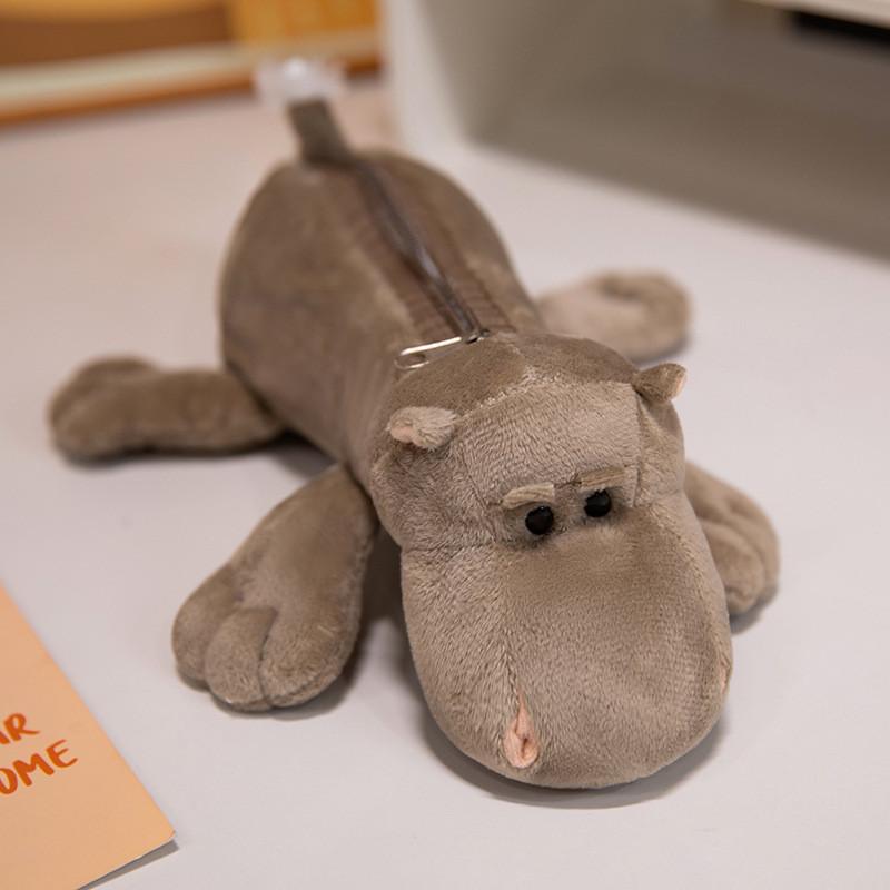 Plush Animal Pen Case With Large Capacity For Students And Office Supplies