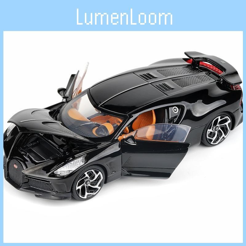 Simulation Alloy Bugatti Dark God Model Toy With Sound And Light Functions