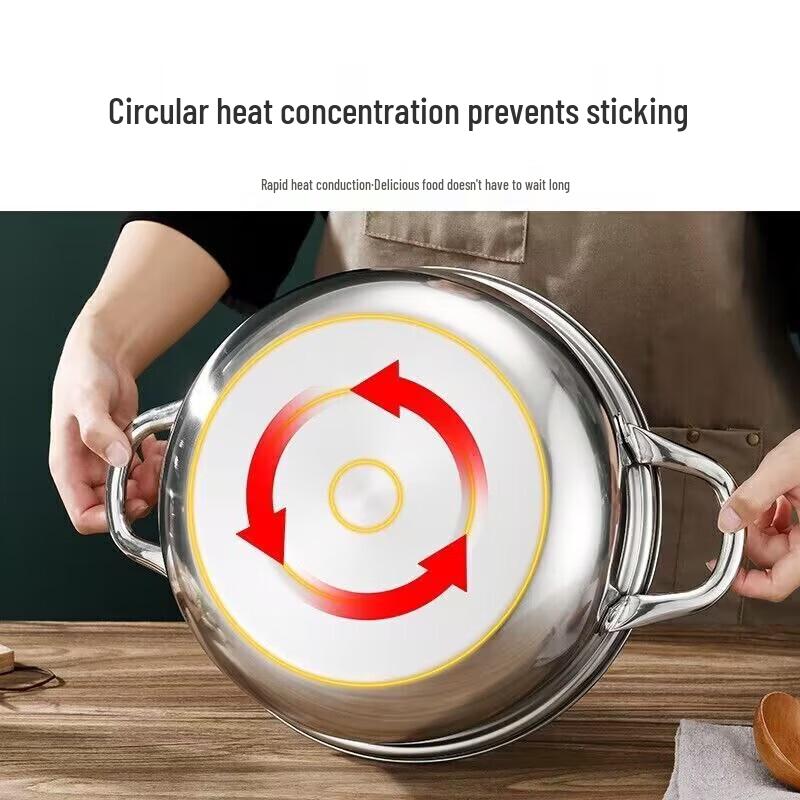 Wutuo Thickened Stainless Steel Multi-functional Double-layer Steamer Pot