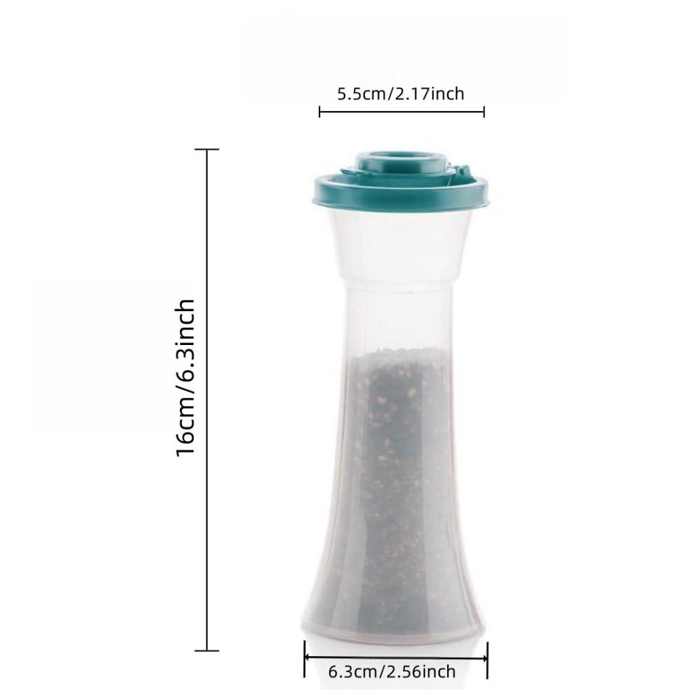 2PCS Plastic Seasoning Bottle Clear Barbecue Seasoning Jar Pepper Bottle  Restaurant